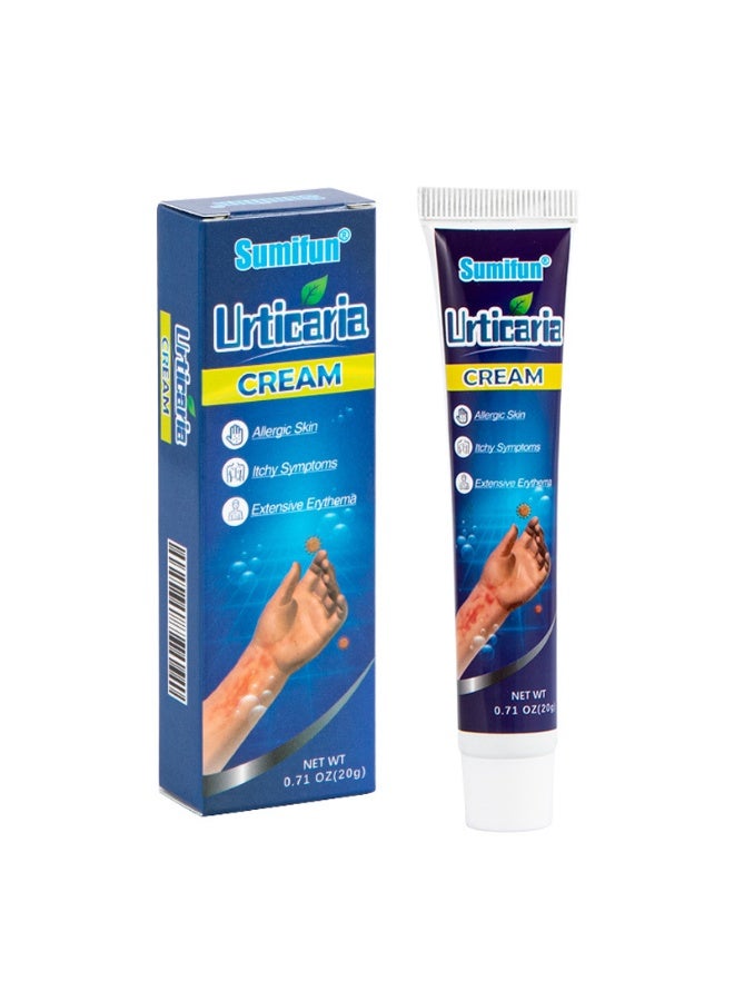 Sumifun Soothing Urticaria Cream for Allergic Skin Itch Relief, Hives Treatment, Rash Reduction, Erythema Care, Dermatitis Support, Eczema Relief, Gentle Non Irritating Topical Formula 20g - Image 1